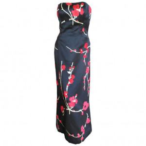 Pauline Trigere 1960's Sumptuous Silk Floral Evening Dress | From a ...