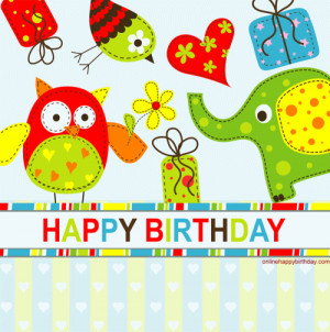 Gifs Happy Birthday Cards for Twins