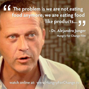 The problem is we are not eating food anymore, we are eating food like ...