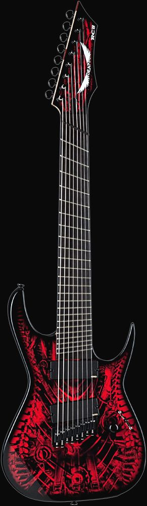 DEAN - USA RUSTY COOLEY SIGNATURE RC8 XENOCIDE FANNED FRET 8 STRING ...