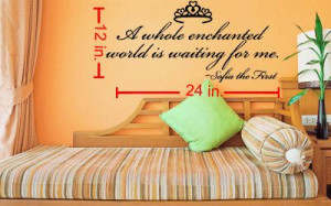 Sofia the First Quote Wall Decal by LaciesEmporium on Etsy, $16.00