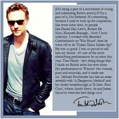 Tom Hiddleston quote More
