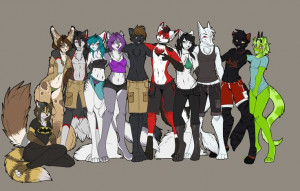 Anime Wolf Furry | Furry pride project - Flats by *l-Blair-l on ...