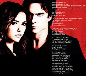 The Vampire Diaries TV Show Damon and Elena