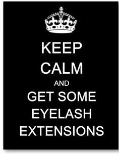 Calm and Get Some Eyelash Extensions! Come To Skinthetics Laser Hair ...