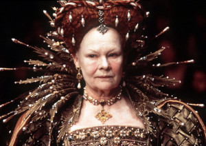 ... by miramax films shows actress judy dench playing queen elizabeth i in