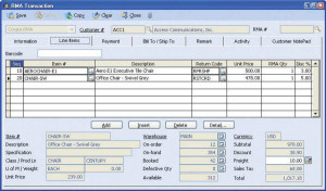 Return Authorization Form Rga