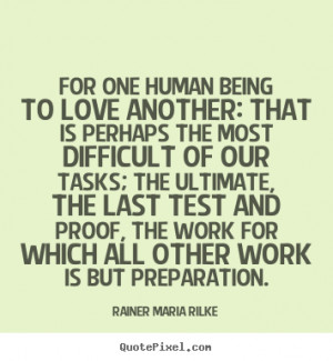 Rainer Maria Rilke Life Diy Quote Wall Art