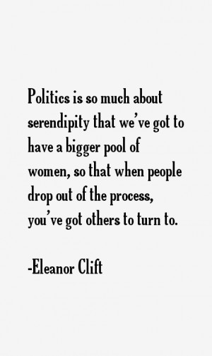 Eleanor Clift Quotes amp Sayings