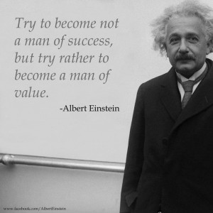 The awesome Albert Einstein - success