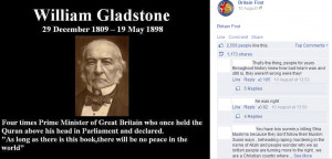 Gladstone and Islam – Anti-Muslim Memes Going Round, by Steve Rose