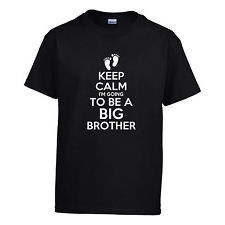 ... Calm I'm Going To Be A Big Brother Child T-Shirt Funny Humor Youth Tee