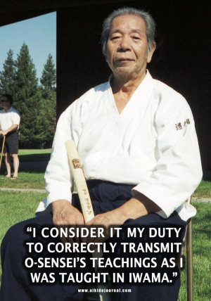 photo portrait of Morihiro Saito, 9th dan, taken during his last USA ...