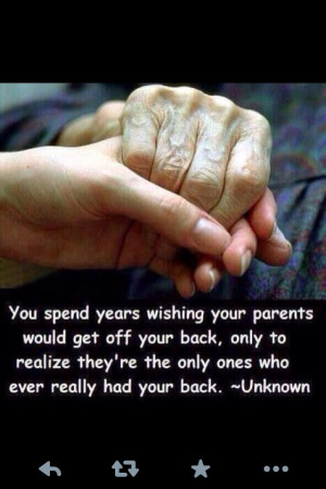 Parents...always there for you