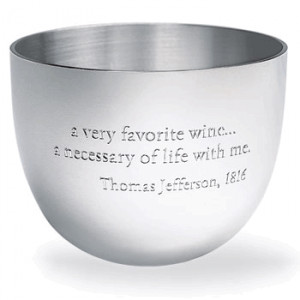 Wine Quote Jefferson Cup
