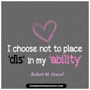 Quotes About Having A Disability