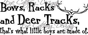Bows-Racks-Deer-Tracks-Little-Boys-Made-Of-Quote-Art-Wall-Decal-Vinyl ...