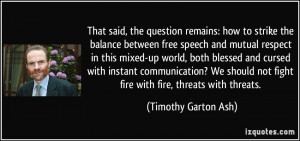 : how to strike the balance between free speech and mutual respect ...