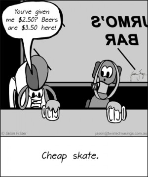 Cheapskate Cheap skate