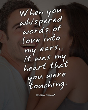Cute Love Picture Quotes - When you whispered