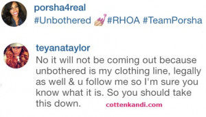 ... sharing site, while wearing their own “Unbothered” T-shirt lines