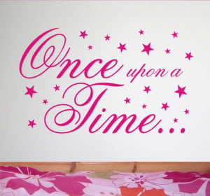 Bedroom Wall Sticker Quote - Once upon a time - WA251X £8.99