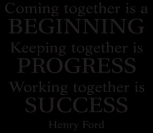 Working Together Is Success Wall Quotes™ Decal