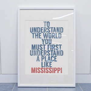 Mississippi Quote / William Faulkner / Ole Miss / Oxford