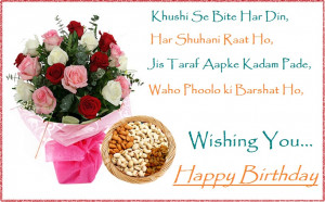Happy Birthday Messages in Hindi, Hindi Birthday Cards