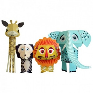 the wild bunch' paper animals by mibo