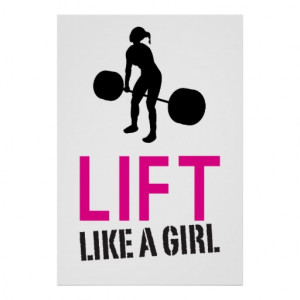 Lift Like A Girl - Weight Lifting Inspiration Print