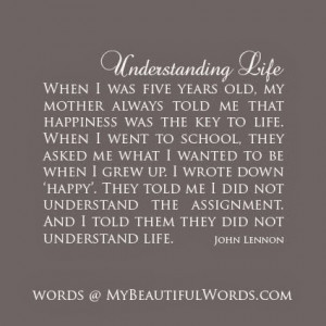 Understanding Life...