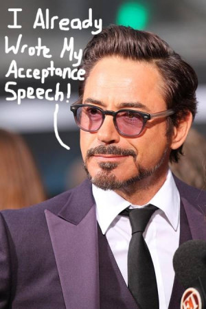 Robert Downey Jr. Doesn't Think, He KNOWS He'll Win An Oscar Someday ...