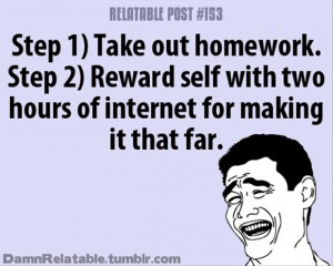 doing your homework, funny quotes