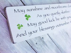 Irish Proverb, Nursery Decor, Irish Wedding 