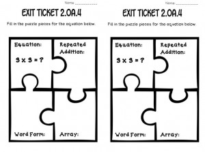 OA.4 Arrays with addition! Math tasks, exit tickets and I can ...