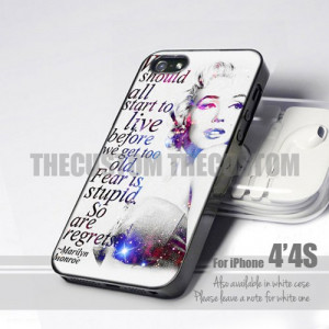 Marilyn Monroe Quote - iPhone 4 4s 5, iPod 4 5, Samsung S2, S3, S4