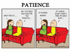 ... Patience…. » Newbie Mom #pregnant #comics #funny #pregnancy More