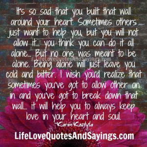 Walls around Your Heart Quotes