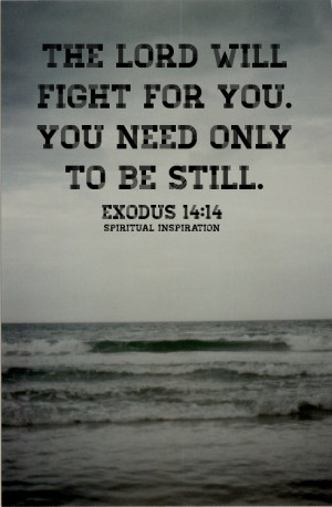 of these things. But if we are going to see the Lord fight our battles ...