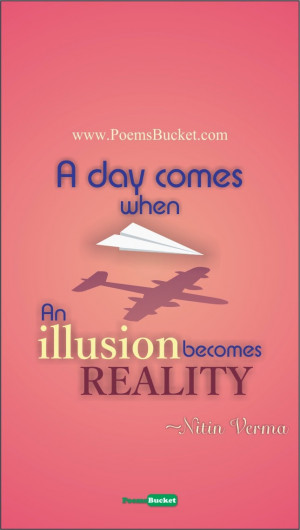 Reality illusion quote, quote of the day, motivational reality quote ...