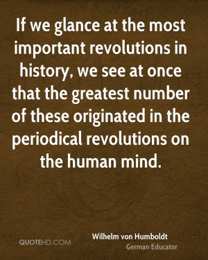 If we glance at the most important revolutions in history, we see at ...