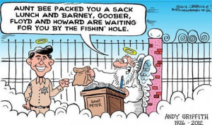 Loved Andy Griffith :( ...we definitely lost an icon.