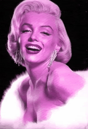 Marilyn Monroe pink slide Pictures, Images and Photos