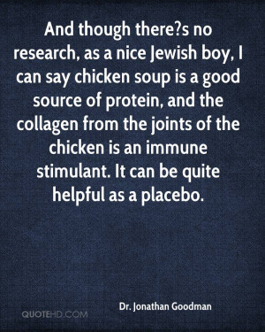 ... collagen from the joints of the chicken is an immune stimulant. It can