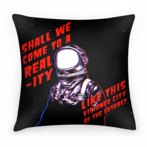 Metropolis Quote Pillow