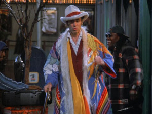 Kramer Dressed In A Pimp Costume In Seinfeld