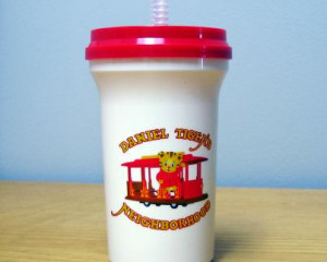 ... Daniel Tiger's Neighborhood 8 oz. covered cup with a soft, silicone