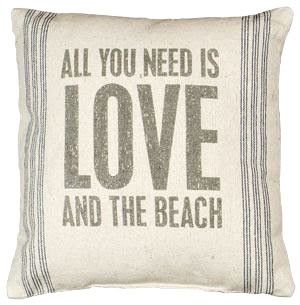 Pillows with Sayings for Beach & Sea Lovers