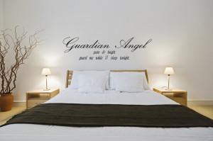 about Wall Decal Sticker Quote Vinyl Guardian Angel Pure and Bright ...